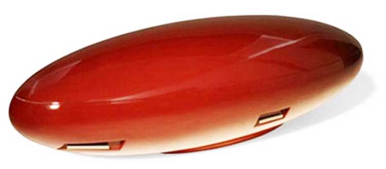 smooth glossy biodegradable coffin