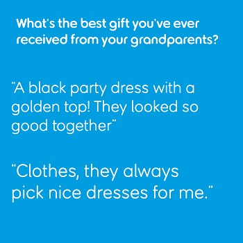Two quotes about clothes being the best gift