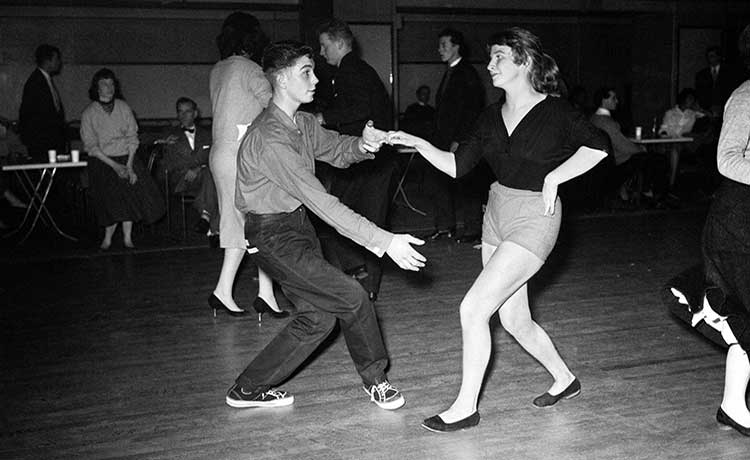 a couple on the dance floor