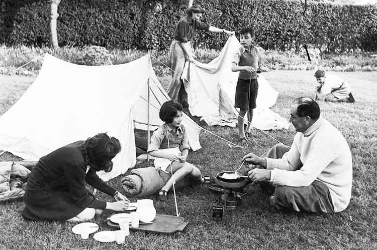 family camping holiday