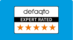 defaqto expert rated 5 out of 5 star award