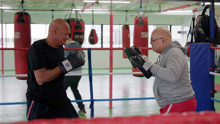 alan in the boxing ring